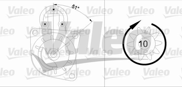 Valeo 455726 - Motorino d'avviamento autozon.pro