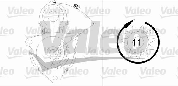 Valeo 455723 - Motorino d'avviamento autozon.pro