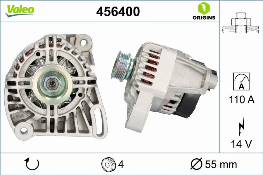 Valeo 456400 - Alternatore autozon.pro