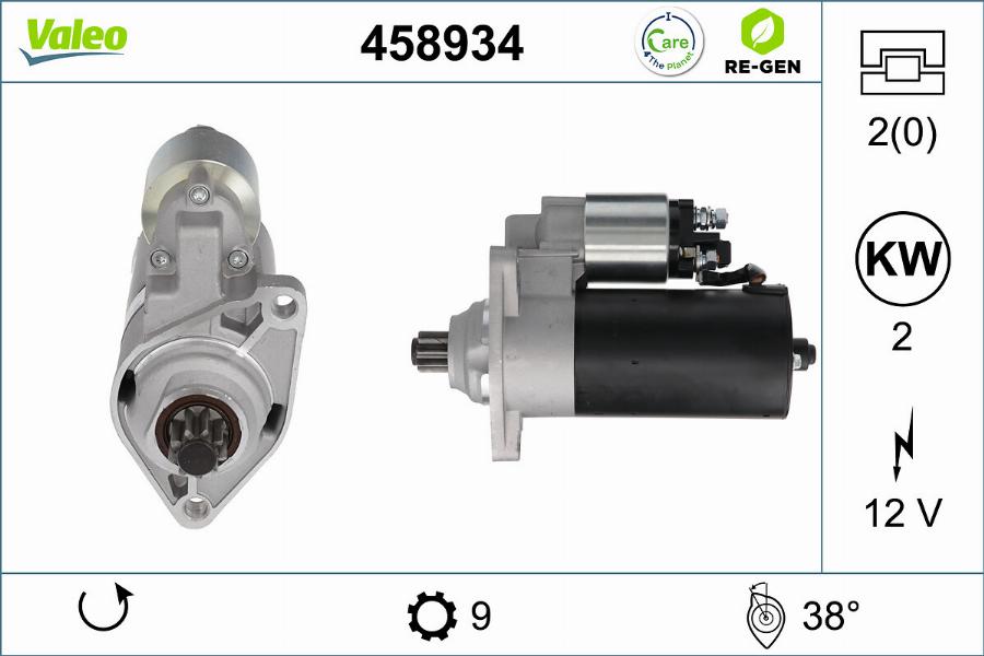 Valeo 458934 - Motorino d'avviamento autozon.pro