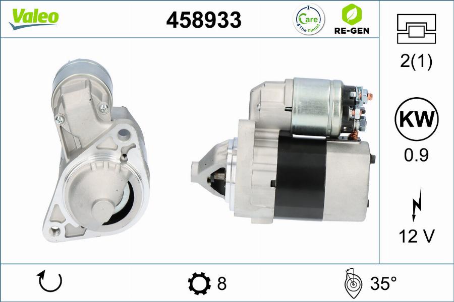 Valeo 458933 - Motorino d'avviamento autozon.pro