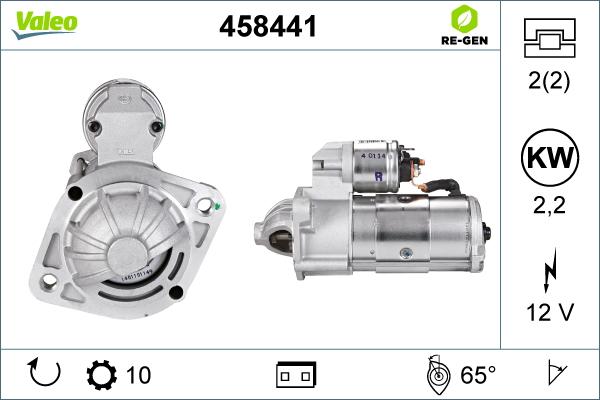 Valeo 458441 - Motorino d'avviamento autozon.pro