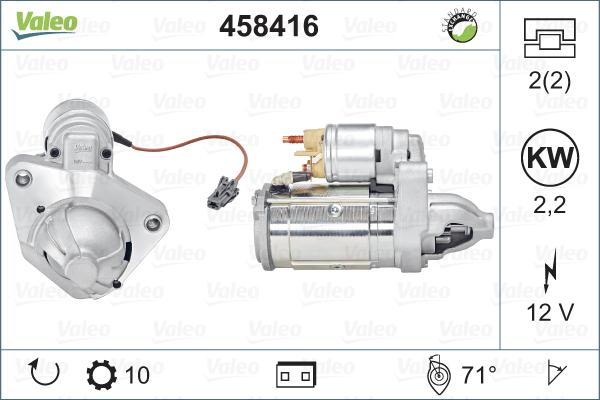 Valeo 458416 - Motorino d'avviamento autozon.pro