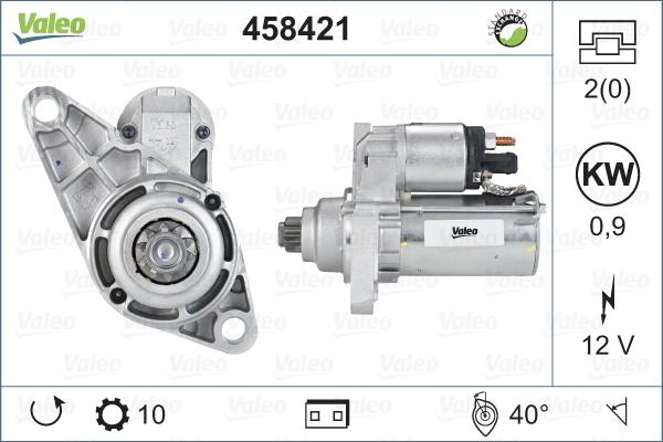 Valeo 458421 - Motorino d'avviamento autozon.pro