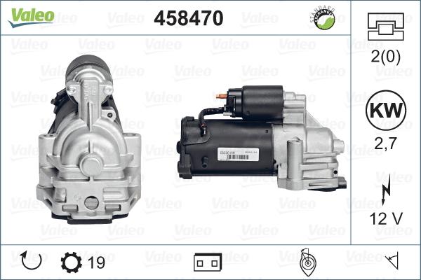 Valeo 458470 - Motorino d'avviamento autozon.pro