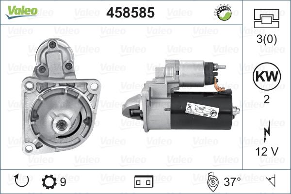 Valeo 458585 - Motorino d'avviamento autozon.pro