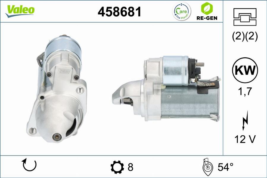 Valeo 458681 - Motorino d'avviamento autozon.pro