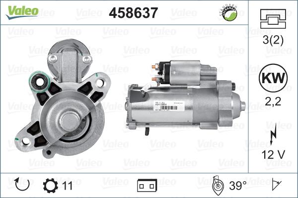 Valeo 458637 - Motorino d'avviamento autozon.pro