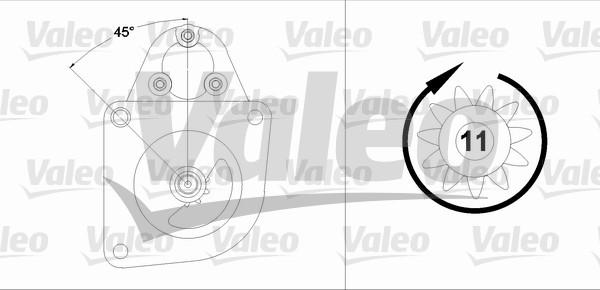 Valeo 458193 - Motorino d'avviamento autozon.pro