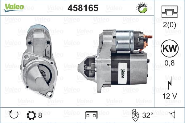 Valeo 458165 - Motorino d'avviamento autozon.pro