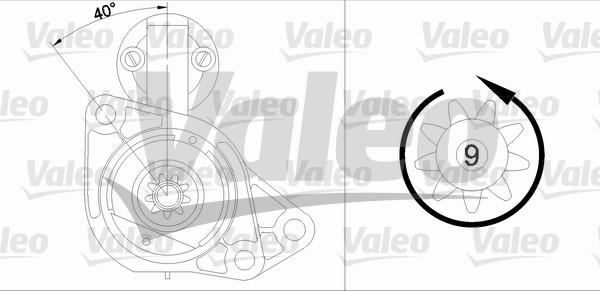 Valeo 458160 - Motorino d'avviamento autozon.pro