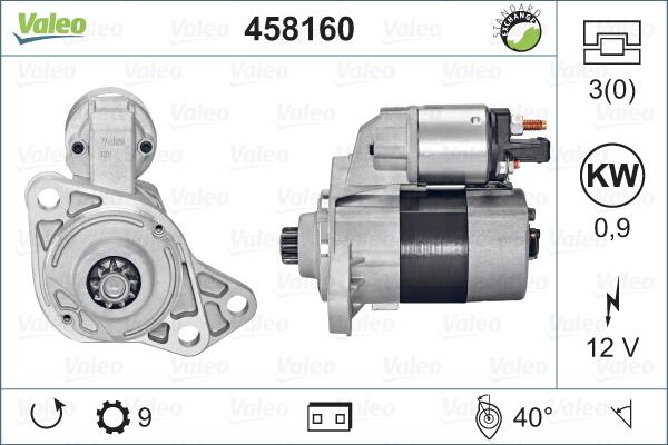 Valeo 458160 - Motorino d'avviamento autozon.pro