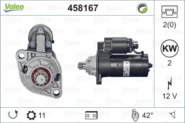 Valeo 458167 - Motorino d'avviamento autozon.pro