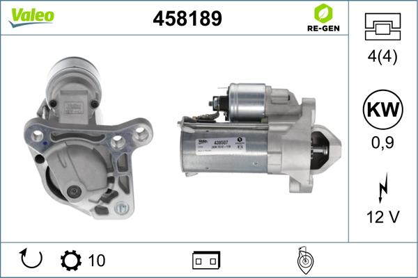 Valeo 458189 - Motorino d'avviamento autozon.pro