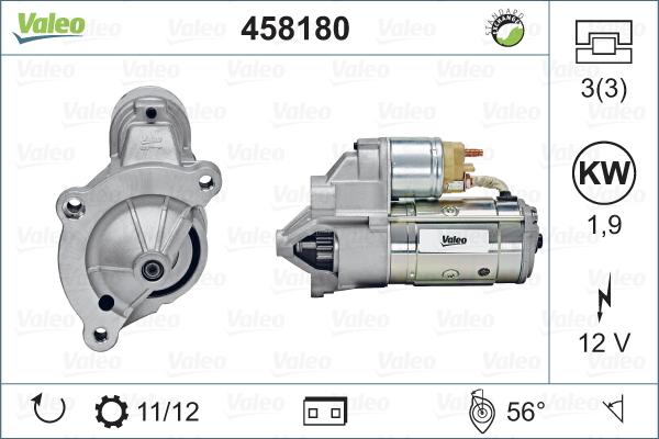 Valeo 458180 - Motorino d'avviamento autozon.pro