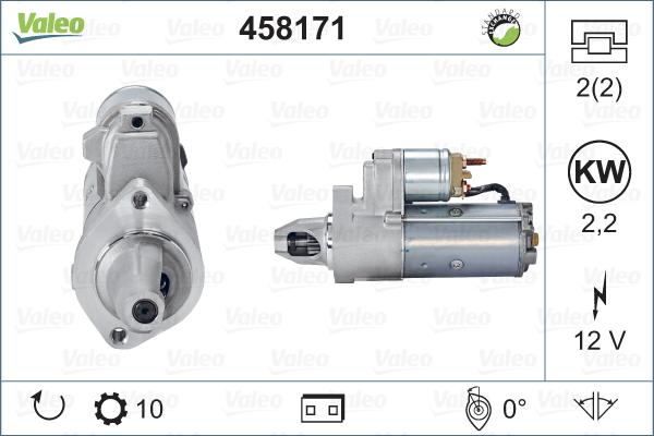 Valeo 458171 - Motorino d'avviamento autozon.pro