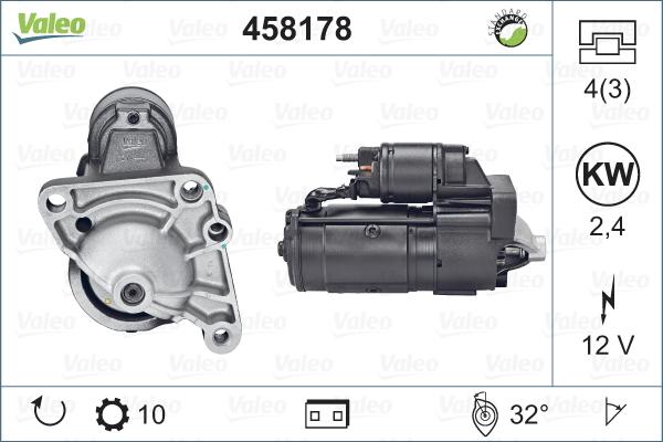 Valeo 458178 - Motorino d'avviamento autozon.pro