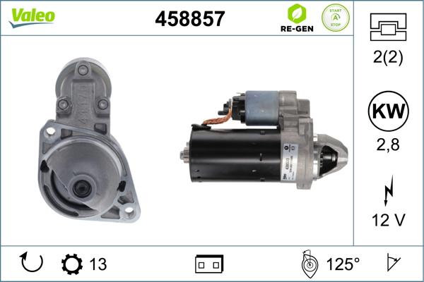 Valeo 458857 - Motorino d'avviamento autozon.pro