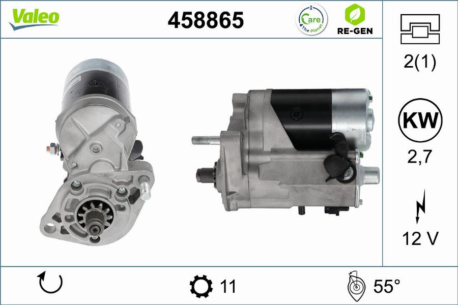 Valeo 458865 - Motorino d'avviamento autozon.pro