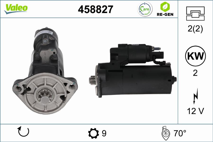 Valeo 458827 - Motorino d'avviamento autozon.pro