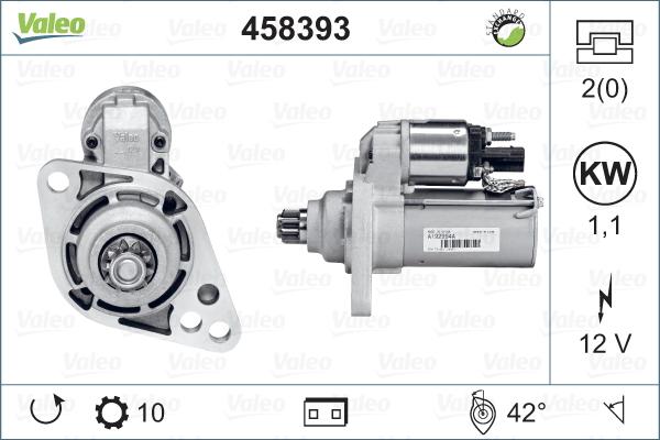 Valeo 458393 - Motorino d'avviamento autozon.pro