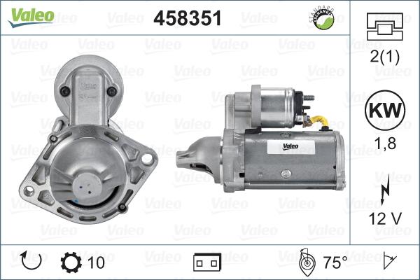 Valeo 458351 - Motorino d'avviamento autozon.pro