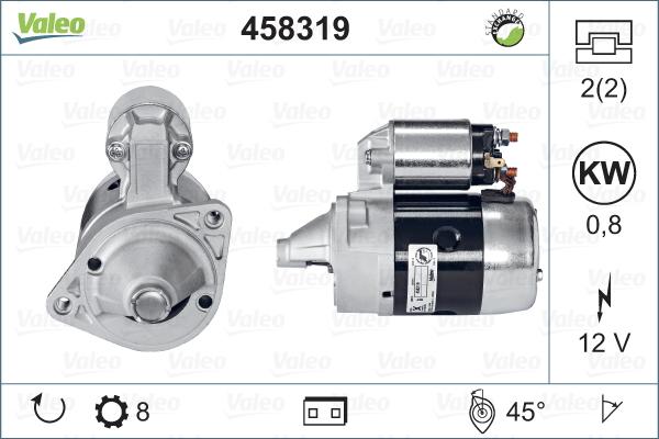 Valeo 458319 - Motorino d'avviamento autozon.pro