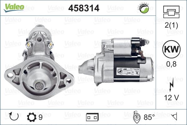 Valeo 458314 - Motorino d'avviamento autozon.pro