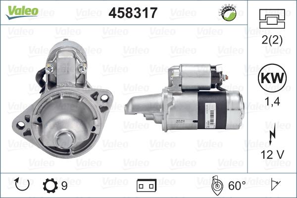 Valeo 458317 - Motorino d'avviamento autozon.pro