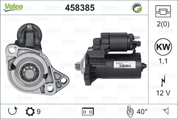 Valeo 458385 - Motorino d'avviamento autozon.pro