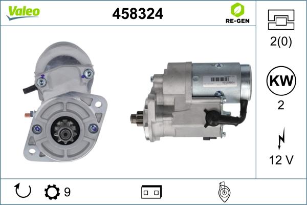 Valeo 458324 - Motorino d'avviamento autozon.pro