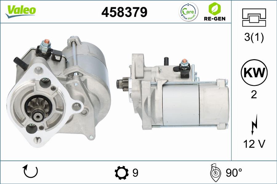 Valeo 458379 - Motorino d'avviamento autozon.pro