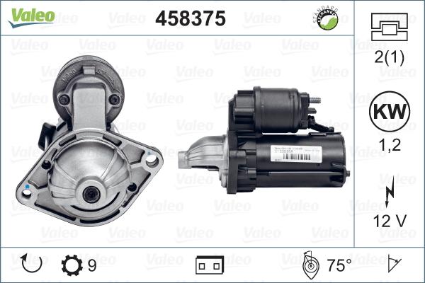 Valeo 458375 - Motorino d'avviamento autozon.pro