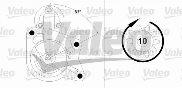 Valeo 458202 - Motorino d'avviamento autozon.pro