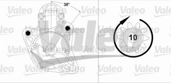 Valeo 458207 - Motorino d'avviamento autozon.pro