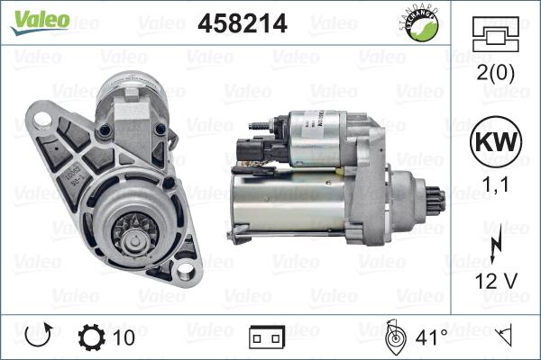 Valeo 458214 - Motorino d'avviamento autozon.pro