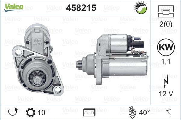 Valeo 458215 - Motorino d'avviamento autozon.pro