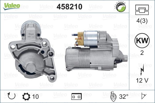 Valeo 458210 - Motorino d'avviamento autozon.pro