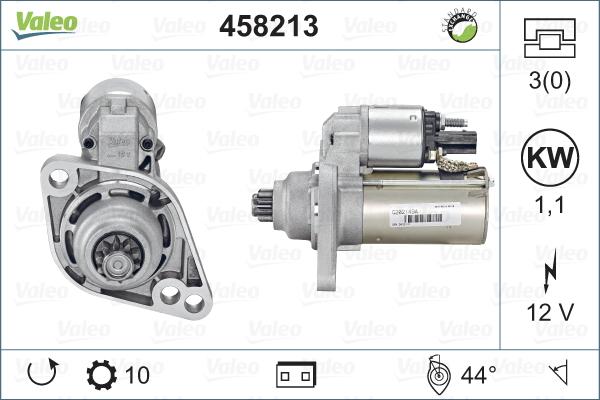 Valeo 458213 - Motorino d'avviamento autozon.pro