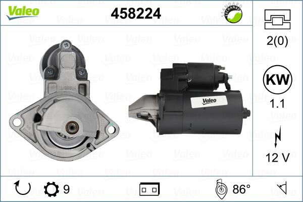 Valeo 458224 - Motorino d'avviamento autozon.pro