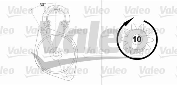 Valeo 458223 - Motorino d'avviamento autozon.pro