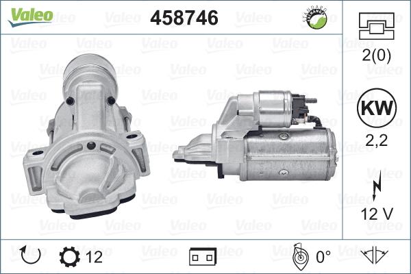 Valeo 458746 - Motorino d'avviamento autozon.pro