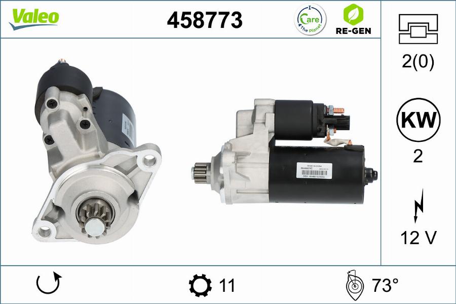 Valeo 458773 - Motorino d'avviamento autozon.pro