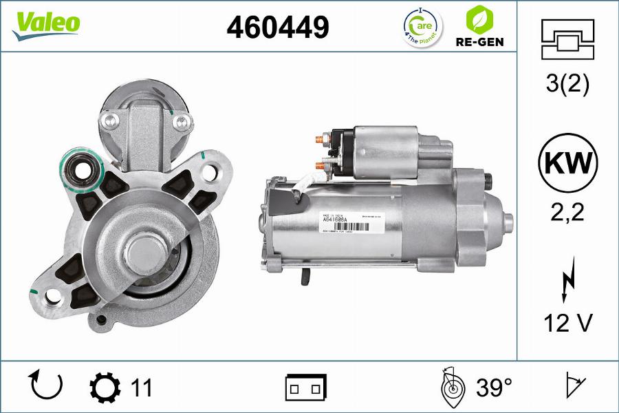 Valeo 460449 - Motorino d'avviamento autozon.pro