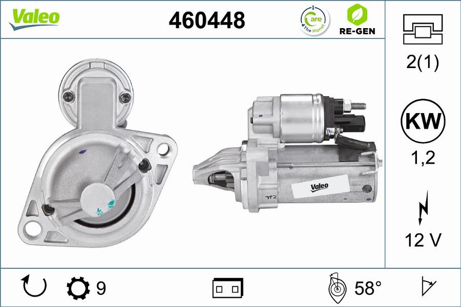 Valeo 460448 - Motorino d'avviamento autozon.pro