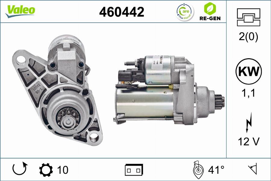 Valeo 460442 - Motorino d'avviamento autozon.pro