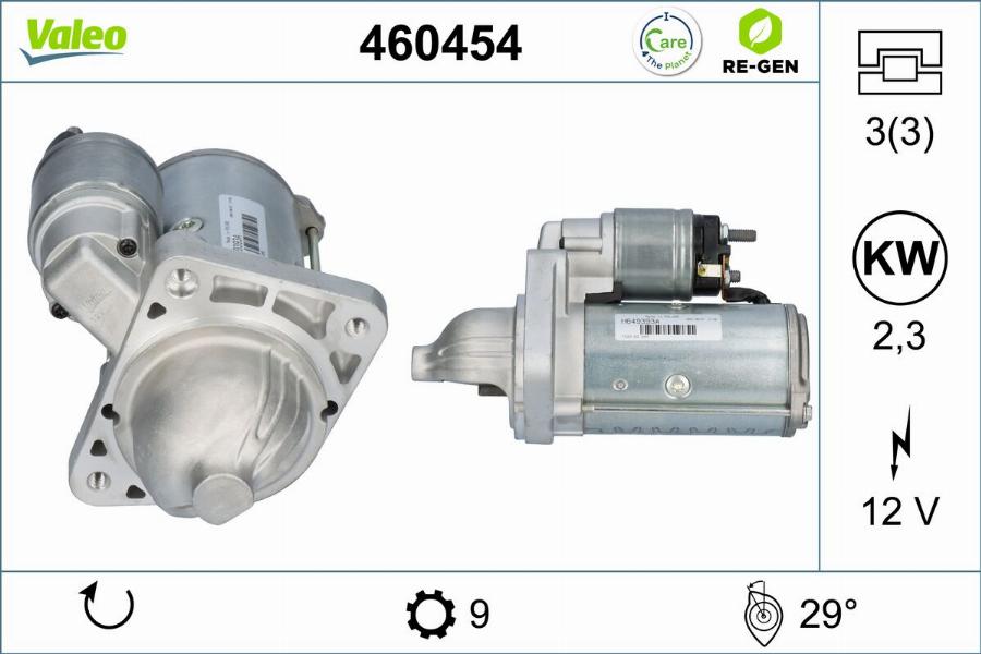 Valeo 460454 - Motorino d'avviamento autozon.pro