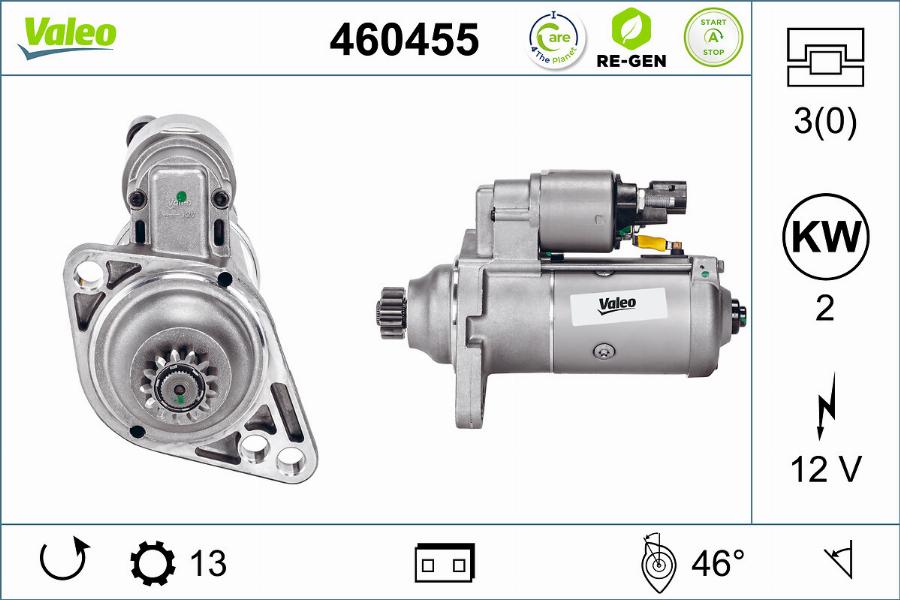 Valeo 460455 - Motorino d'avviamento autozon.pro