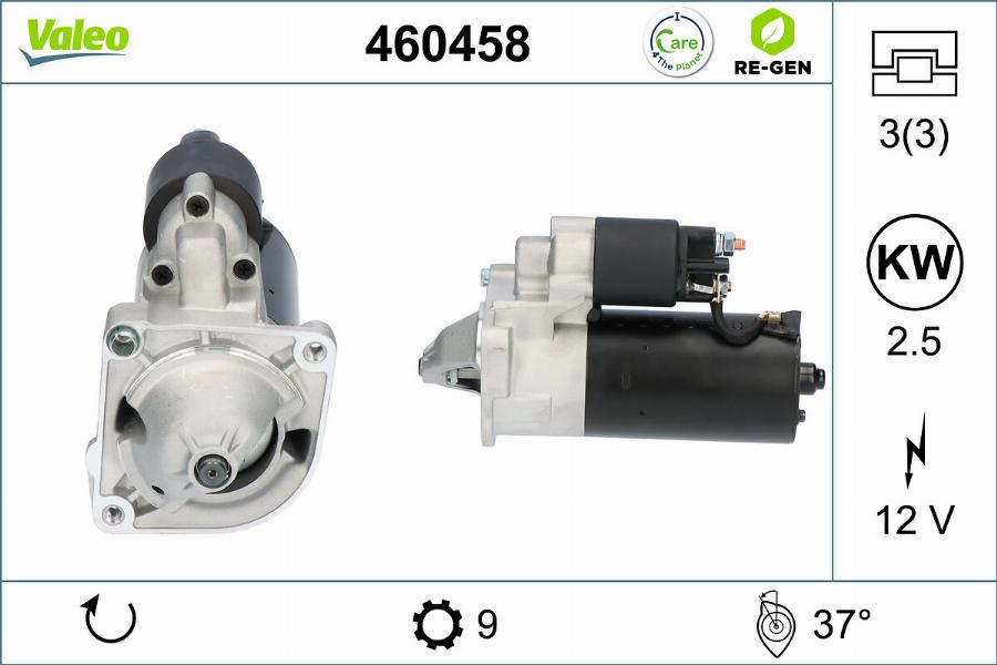 Valeo 460458 - Motorino d'avviamento autozon.pro