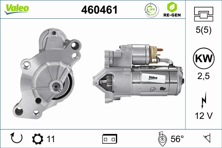 Valeo 460461 - Motorino d'avviamento autozon.pro